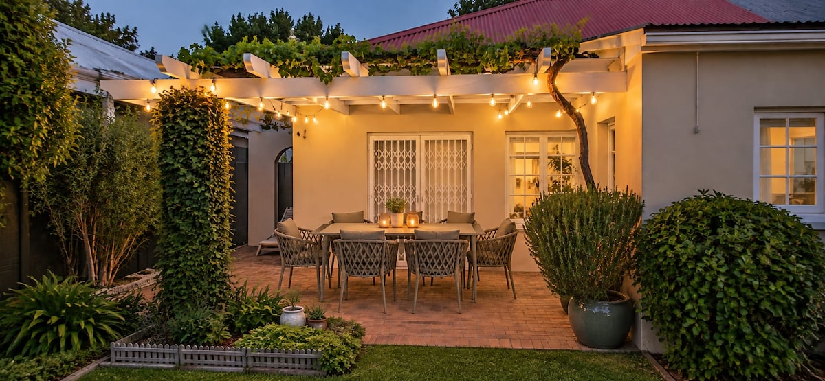 Outdoor patio and dining area