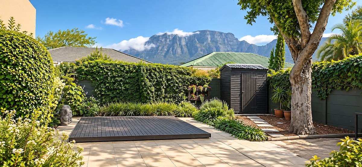 Garden with Table Mountain view